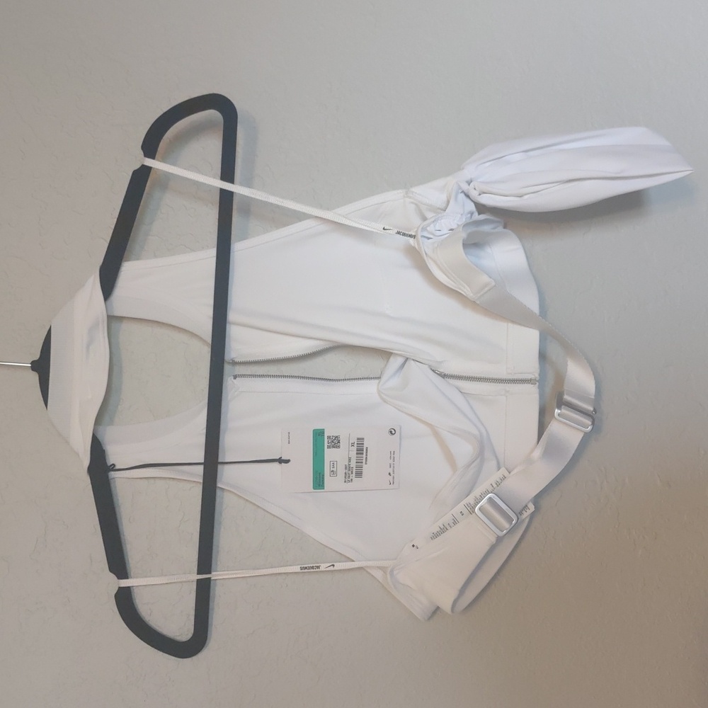 NWT Jacquemus x Nike Le Haut Drape Top In White - Picture 4 of 7